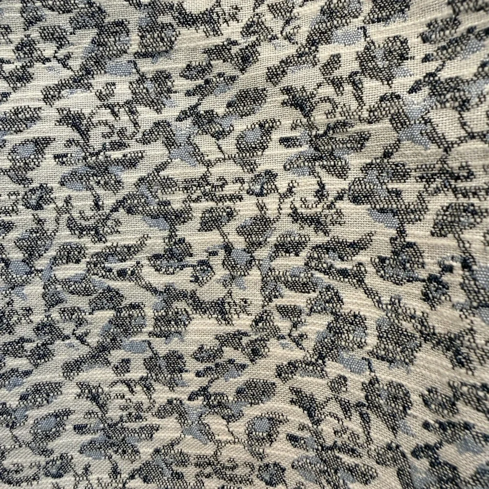 LOFT Black and White Jacquard Lined Mini Skirt - Picture 2 of 7